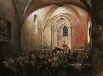 JA AOUT A SAINT AMAND DE VERGT MP モダン Oil Paintings